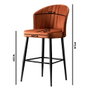 Hanah Home Rubi - Cream Juego de 4 Taburetes de Bar